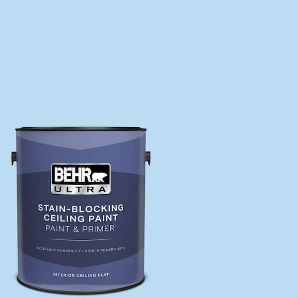 1 gal. #P510-1 Greek Isles Ceiling Flat Interior Paint and Primer
