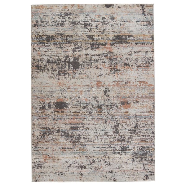 Jaipur Living Abrielle Gray/Tan 8 ft. x 10 ft. Abstract Rectangle Area Rug