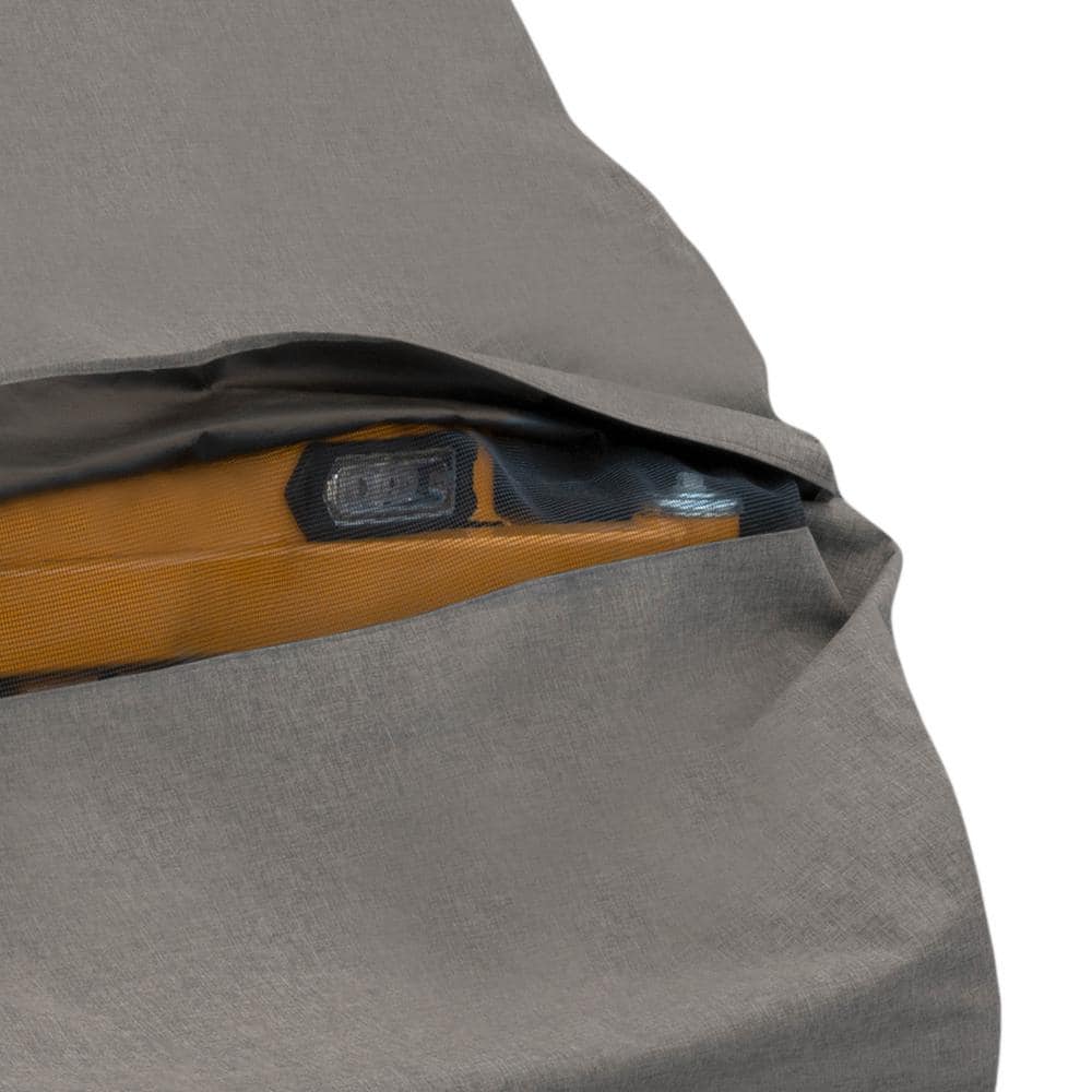 Gray Waterproof Polyester Riding Lawnmower Cover, 82"L x 50"W x 47"H
