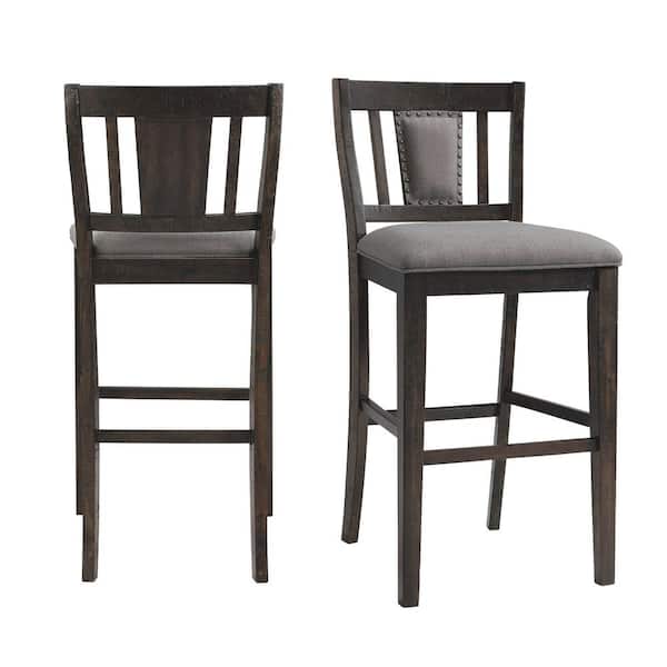 Picket House Furnishings Steele 30 in. Slat Back Bar Stool Set