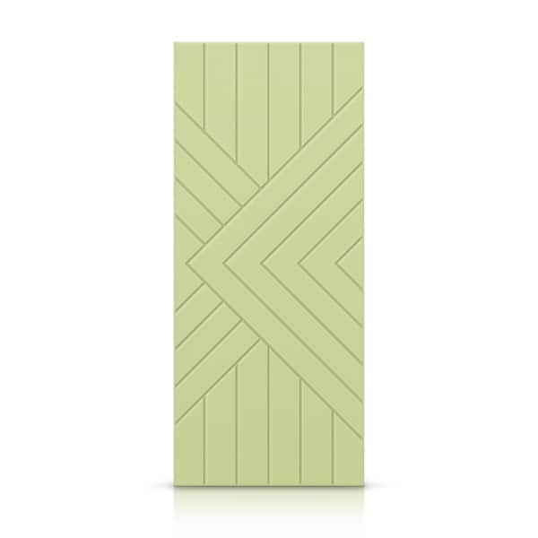 CALHOME 24 in. x 80 in. Hollow Core Sage Green Painted Composite MDF Interior Door Slab