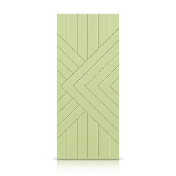 CALHOME 42 in. x 84 in. Hollow Core Sage Green Painted Composite MDF Interior Door Slab
