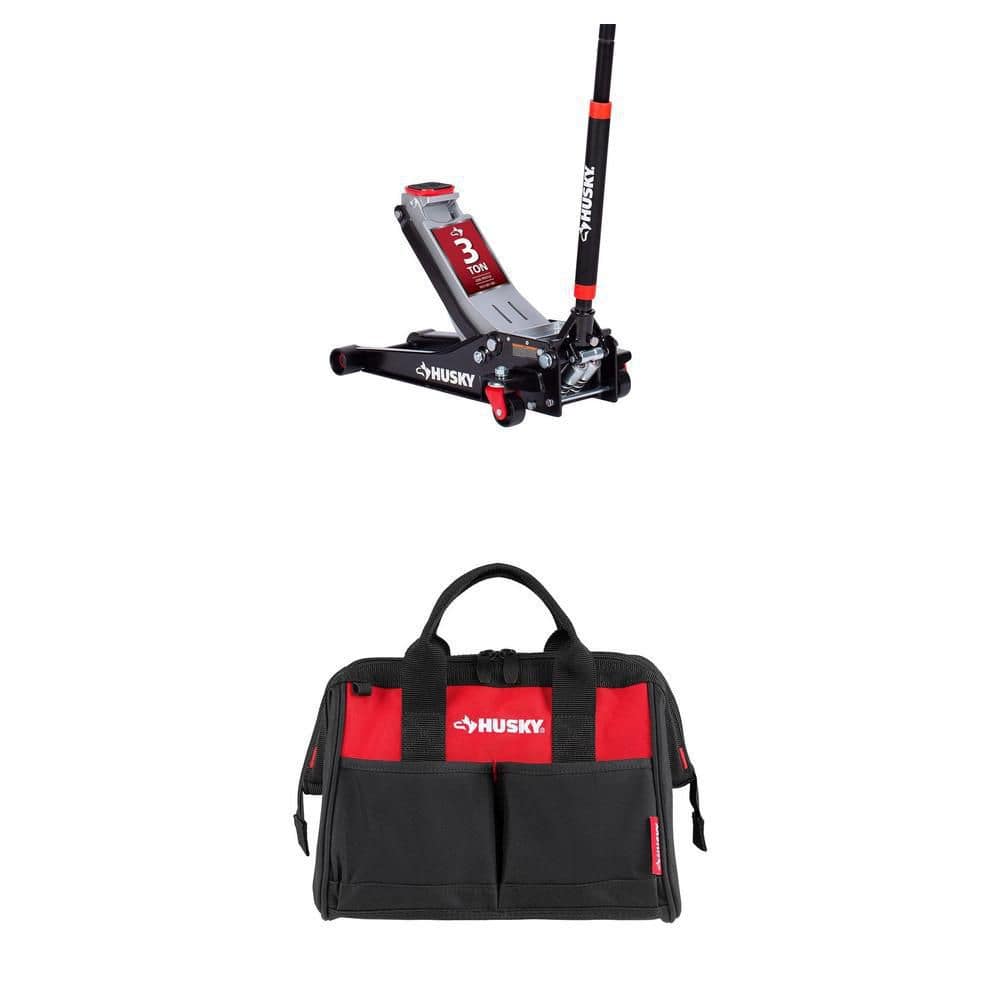 Husky 3-Ton Low Profile Floor Jack with Quick Lift HD00120N-HV-TH