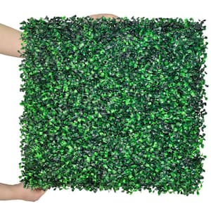 20 in. H x 1.78 in. W 36-Piece Artificial Boxwood Wall Panels UV-Proof Grass Backdrop Wall Greenery Panels Green Wall
