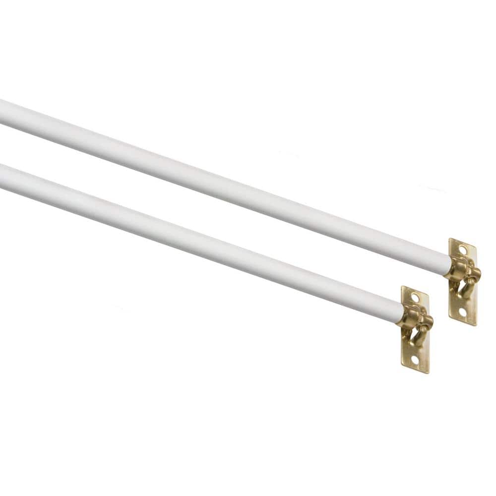 Gold Adjustable Swivel End Tension Rods, 11-19 Inches