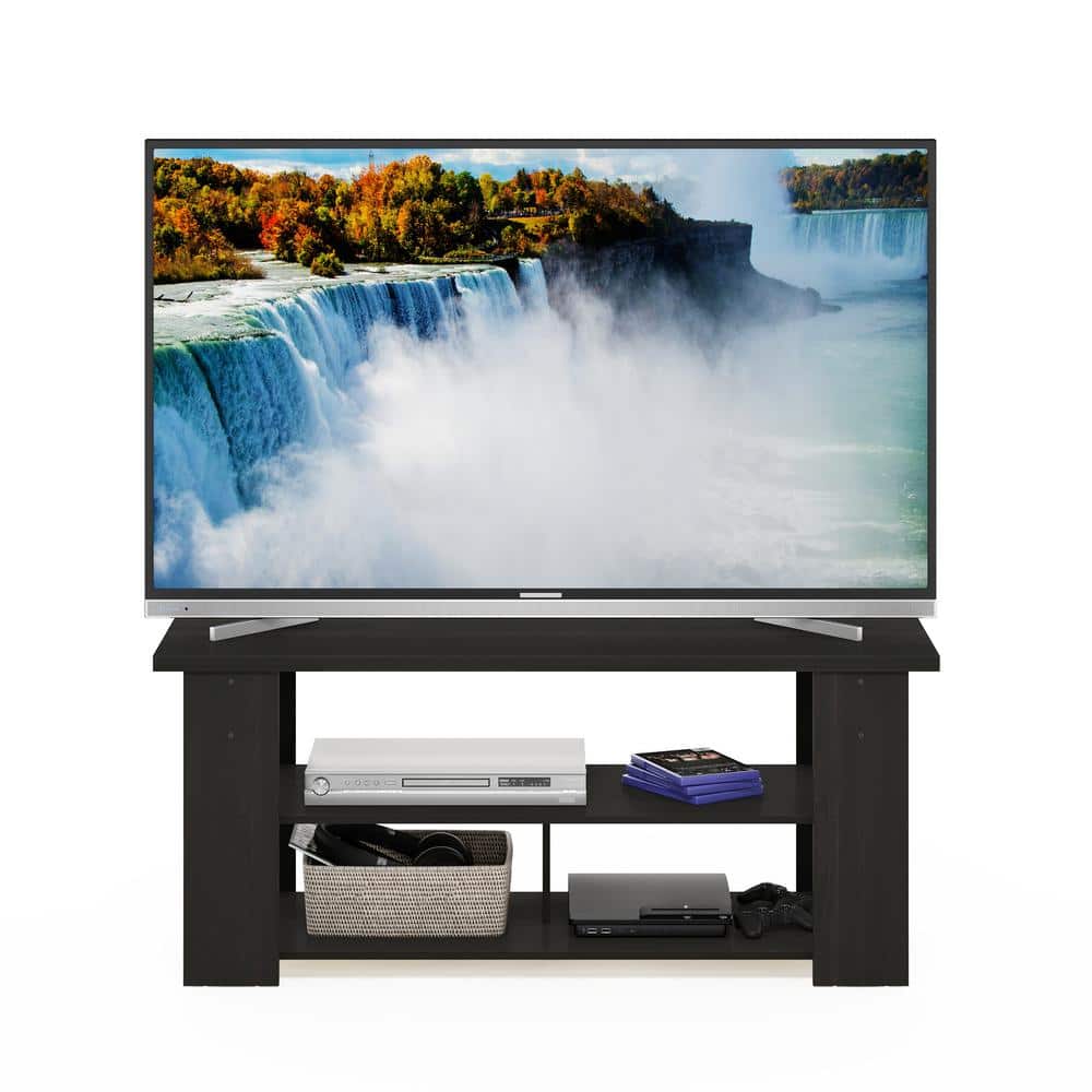 Espresso Wood 55" Modern TV Stand with Cable Management