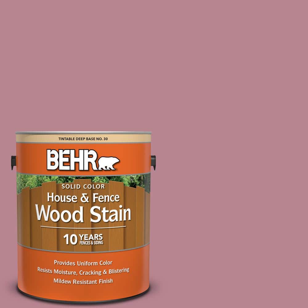 1 gal. #BIC-19 Berry Blush Solid Color House and Fence Exterior Wood Stain
