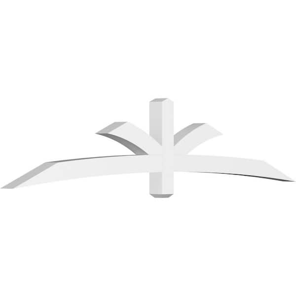 Ekena Millwork Davenport 96 in. W x 20 in. H x 4 in. D Signature Polyurethane Bracket