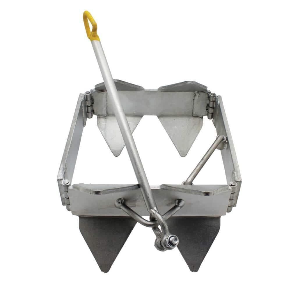 19 lb Zinc-Plated Alloy Steel Cube Boat Anchor