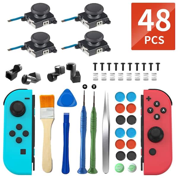 48 Piecs. Switch Joystick Controller Replacement Kit