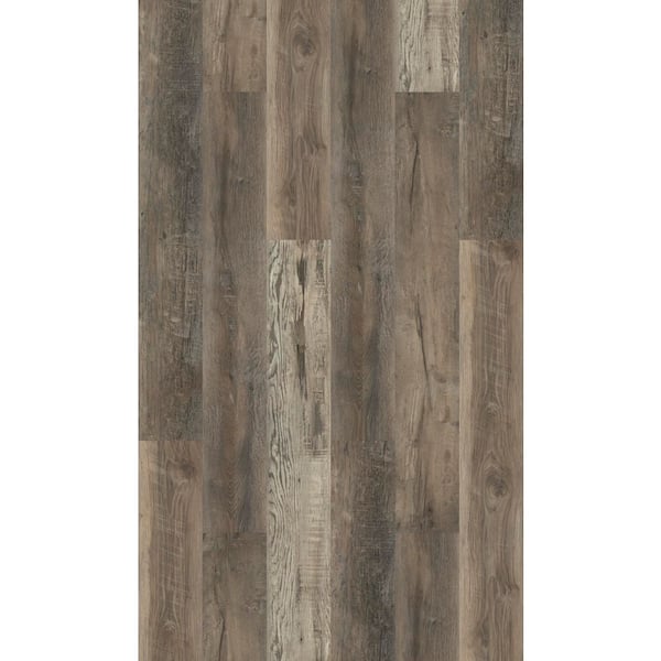 Tybee Wood 12 MIL x 7 in. W x 48 in. L Waterproof Click Lock Luxury Vinyl Plank Flooring (23.8 sq. ft. /Case)