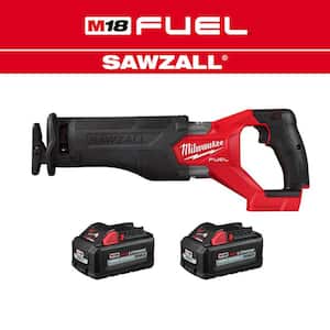M18 FUEL GEN-2 18V Lithium-Ion Brushless Cordless SAWZALL Reciprocating Saw w/(2) 6.0 Ah Batteries