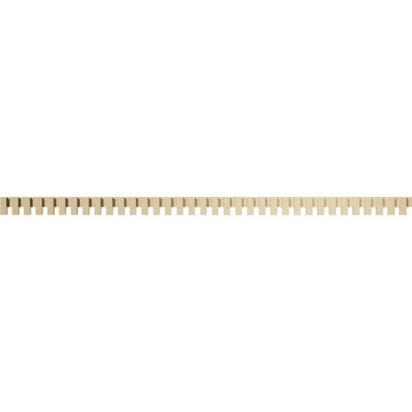 Ekena Millwork 1 in. D x 4 in. W x 93.375 in. L Primed Polyurethane Panel Moulding