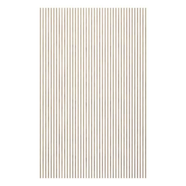 Ekena Millwork Heritage Premier Traditional 94.5 in. H x 0.5 in. W Slatwall Panels in White Oak 40-Pack