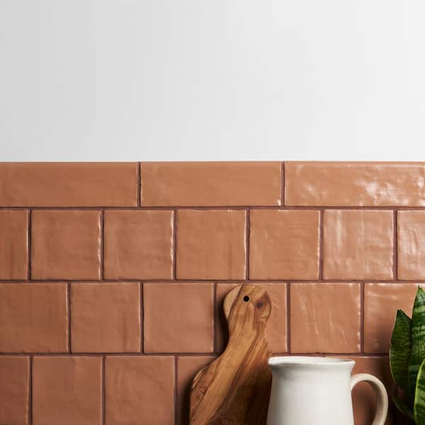 Ivy Hill Tile Amagansett Terracotta 2.55 in. x 7.87 in. Mixed