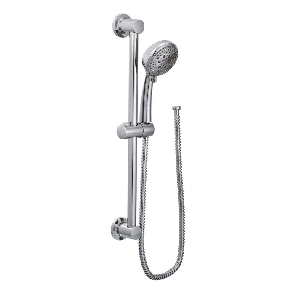 Chrome Adjustable Handheld Showerhead with Slide Bar