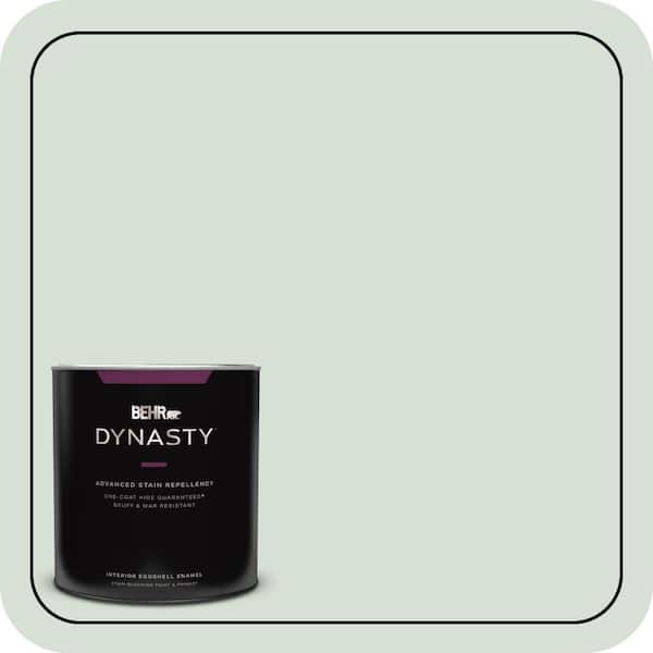 BEHR DYNASTY 1 qt. #S410-1 River Mist Eggshell Enamel Interior Stain-Blocking Paint & Primer