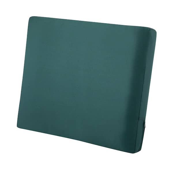 Classic Accessories Ravenna 25 in. W x 22 in. D x 4 in. Thick Mallard Green Outdoor Lounge Chair Back Cushion