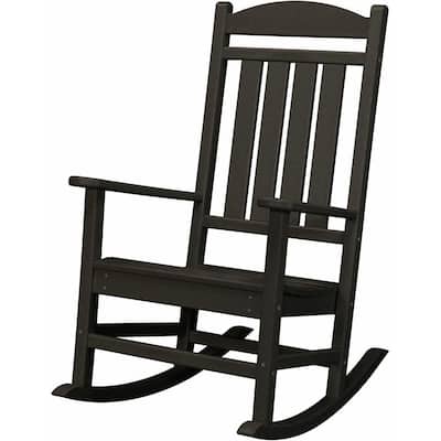 Black Rocking Chairs Patio The Home Depot Black Rocking Chairs Patio, Wood Rocking Chair Outdoor Black