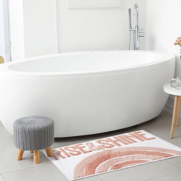 Beads Bathtub and Shower Mat - 27 x 14 Multicolored Waterproof