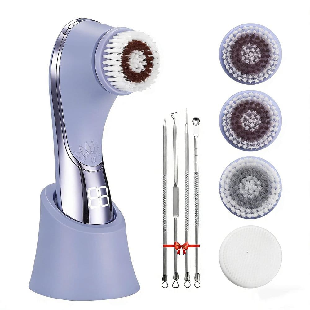 1-Piece Bathroom Accessory Set in Purple, Electric Spin Cleanser Device for Exfoliating, Massaging, and Deep Cleansing price history on PriceWatchPro