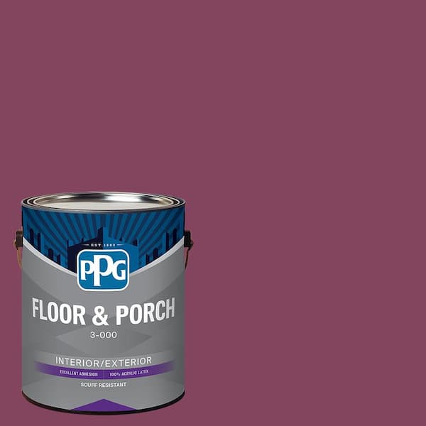 PPG 1 gal. PPG1044-7 Wild Plum Satin Interior/Exterior Floor and Porch Paint