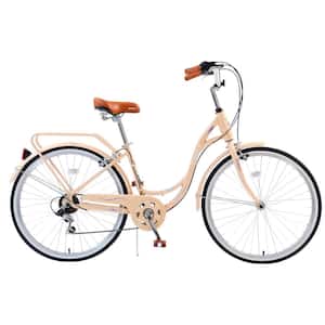 26 in. Aluminum Bike with 7-Speed in Pink for Lady's