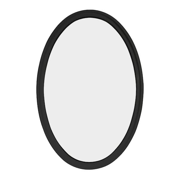 36 in. x 60 in. Oval Bronze 4-9/16 in. Jamb Geometric Aluminum Clad Wood Window