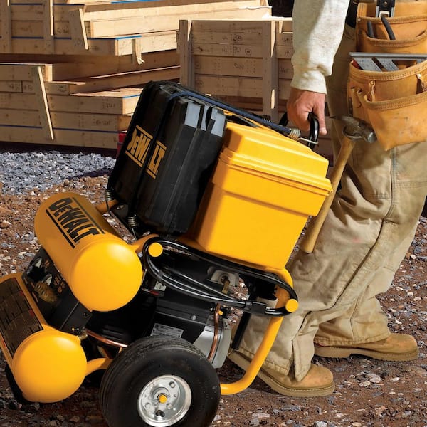 DEWALT 4 Gal. 1.1 HP Continuous Electric Wheeled Dolly-Style Air