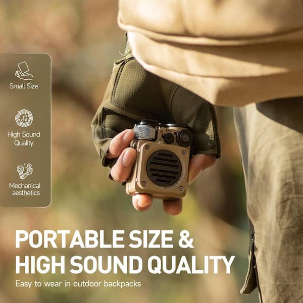 MUZEN Wild Mini Rugged Waterproof Bluetooth Portable Speaker in