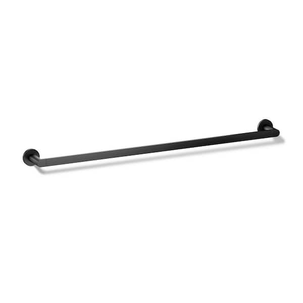 Composed 30 in. Wall Mounted Towel Bar in Matte Black