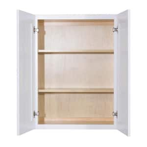 Lancaster White Plywood Shaker Stock Assembled Wall Kitchen Cabinet 36 in. W x 36 in. H x 12 in. D