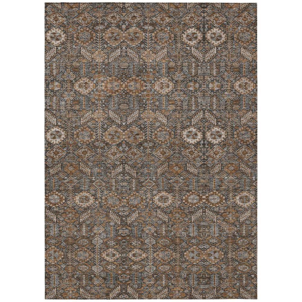 Chocolate 9 ft. x 12 ft. Woven Floral Rectangle Indoor/Outdoor Area Rug price history on PriceWatchPro
