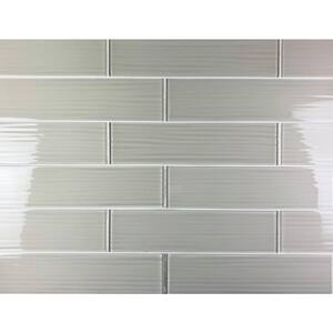 Italian Design Styles Tan Large Format Subway 4 in. x 16 in. x 6 mm. Glass Decorative Tile (8 sq. ft./Case)