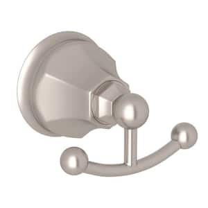 Palladian Knob Robe/Towel Hook in Satin Nickel