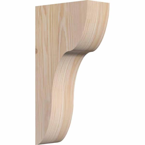Ekena Millwork 5-1/2 in. x 12 in. x 24 in. Douglas Fir Carmel Smooth Corbel