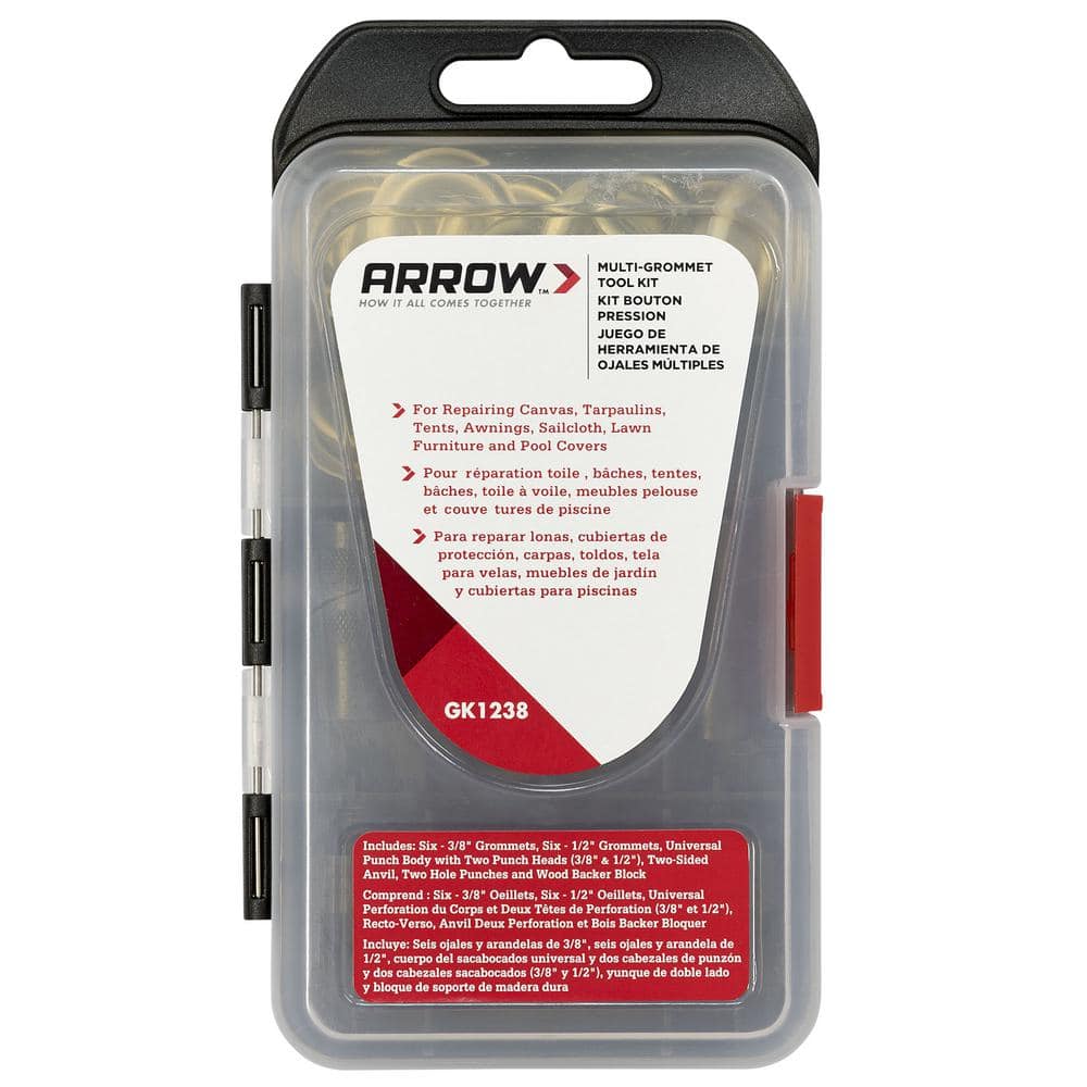 Arrow Gk1238 3/8 and 1/2 Multi-Grommet Tool Kit