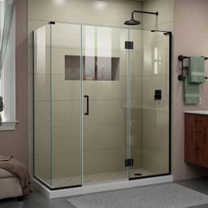 VTI 60 W X 36 D X 72 H Frameless Sliding Shower Enclosure With