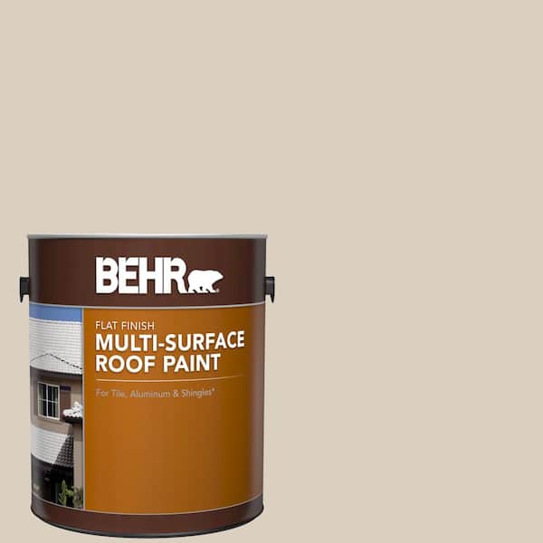 BEHR 1 gal. #RP-13 Camelstone Flat Multi-Surface Exterior Roof Paint