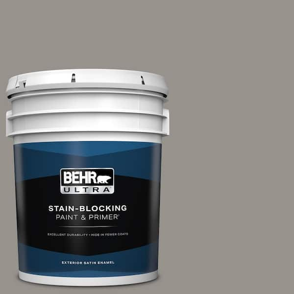 BEHR ULTRA 5 gal. #PPU18-16 Elephant Skin Satin Enamel Exterior Paint & Primer