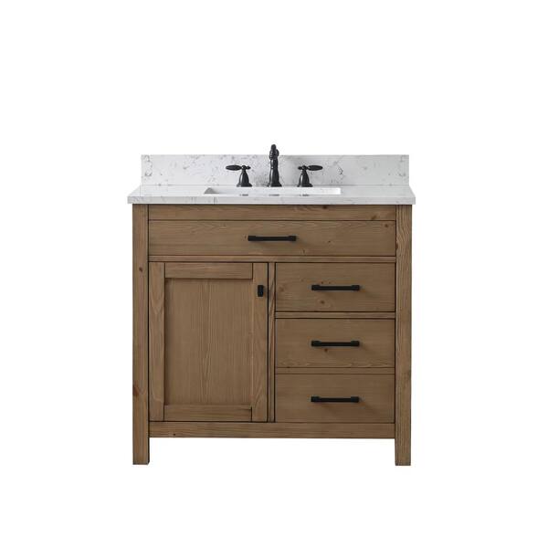 SUDIO Jasper 36 in. W x 22 in. D Bath Vanity in Textured Natural with