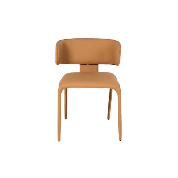 Odessa Camel Vegan Leather Dining Chair