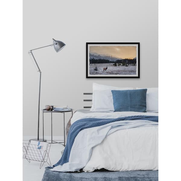 Unbranded "Snowy Winter" by Marmont Hill Framed Nature Art Print 8 in. x 12 in. .