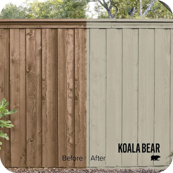 1 gal. #780D-4 Koala Bear Solid Color House and Fence Exterior Wood Stain
