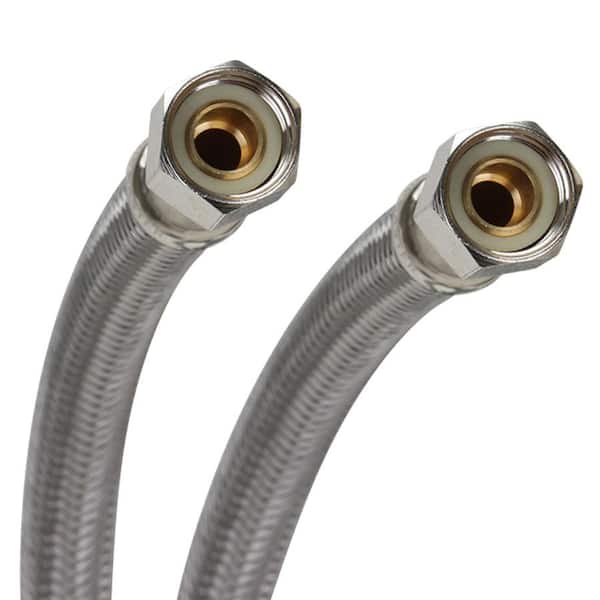 3/8 in. Compression x 3/8 in. Compression x 12 in. L Braided Stainless Steel Faucet Connector