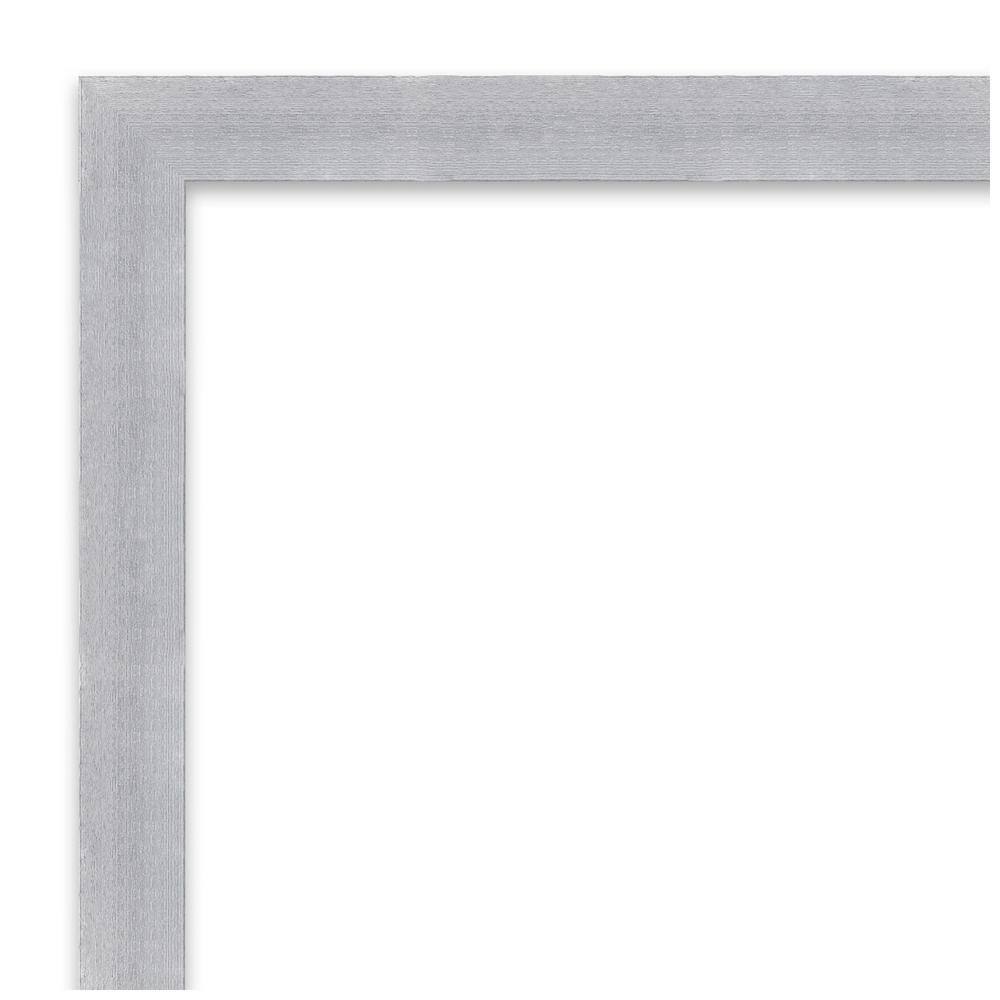 Grace Brushed Nickel Rectangular Bathroom Vanity Wall Mirror