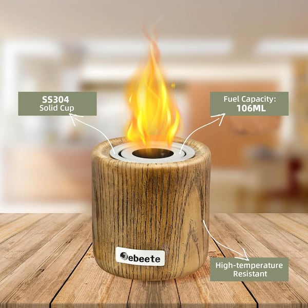 HOTEBIKE 4.7 in. x 4.5 in. Cylindrical Mini Portable Ethanol