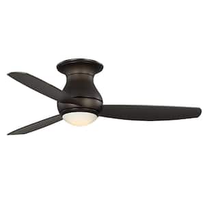 Curva Sky 52 in. Outdoor Oil Rubbed Bronze Ceiling Fan with LED Light and Remote Control