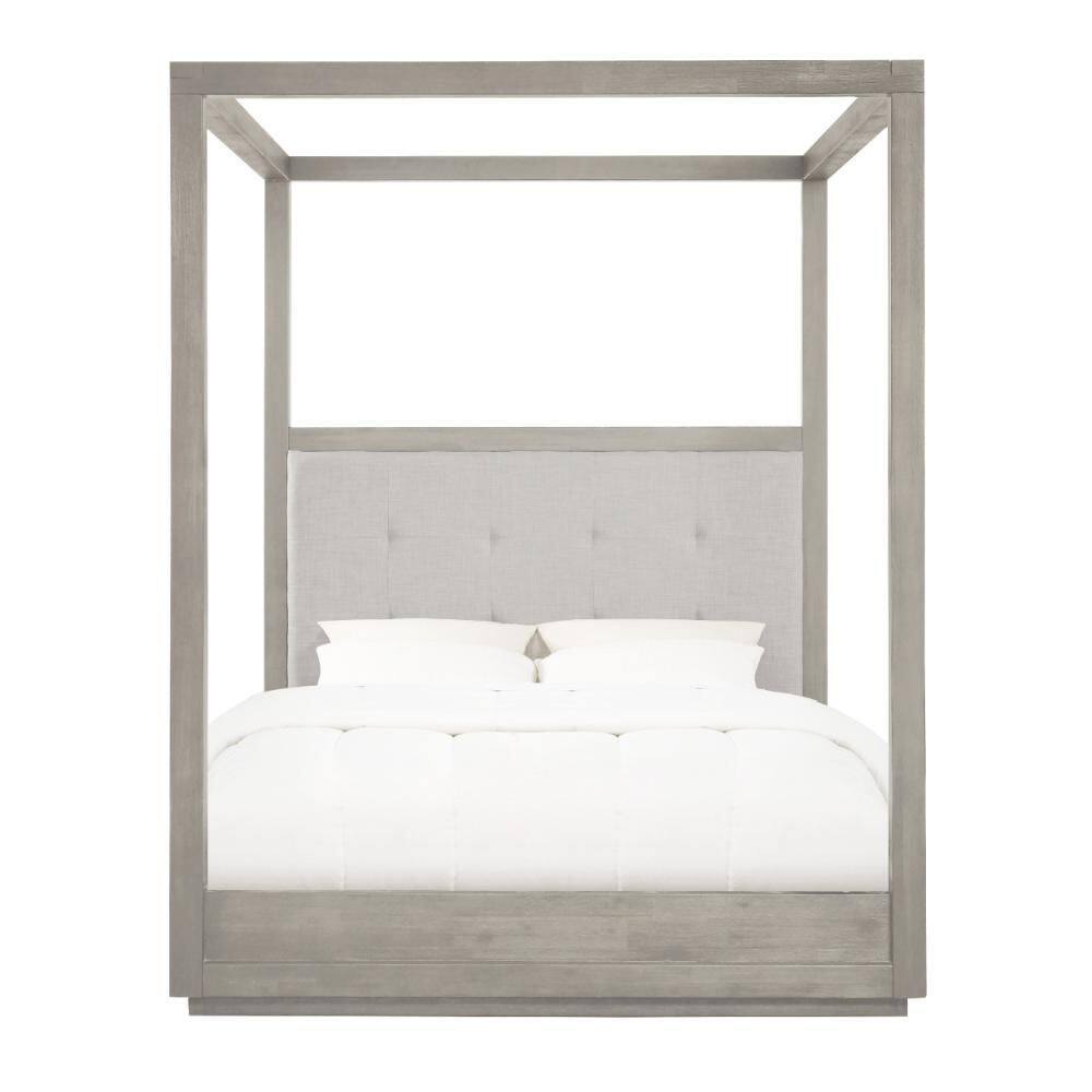 Kim Gray Wood Frame King Size Platform Bed - thumbnail 2