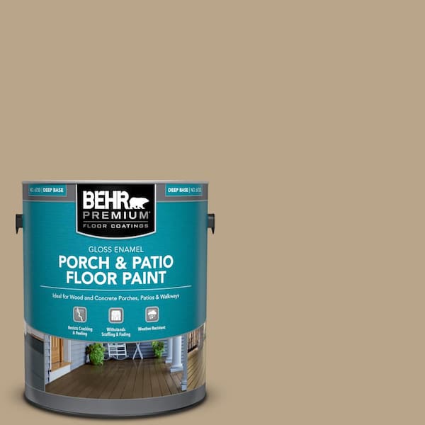 BEHR PREMIUM 1 gal. #710D-4 Harvest Brown Gloss Enamel Interior/Exterior Porch and Patio Floor Paint